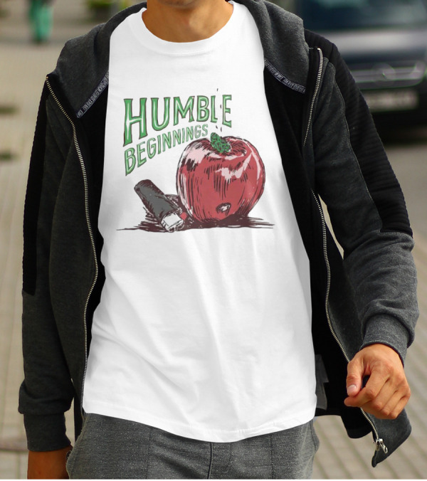 Humble Beginnings Apple With Pencil T-Shirt