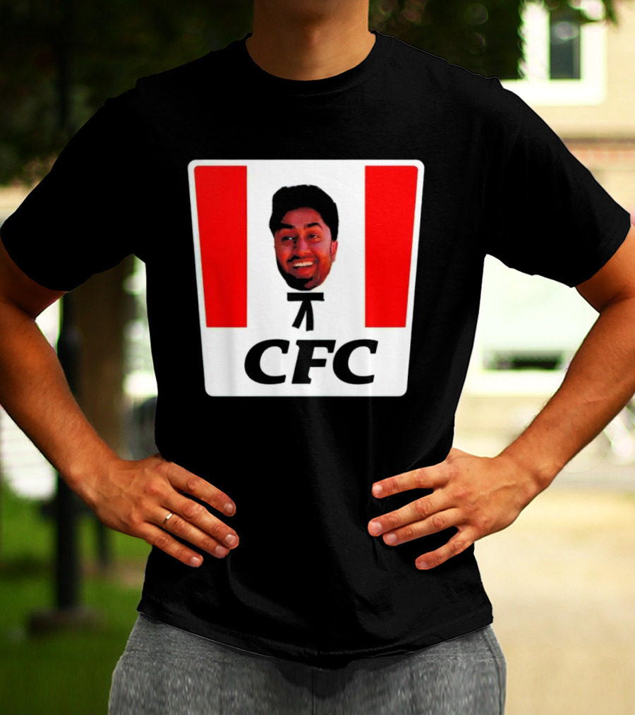 Mafs Collins CFC Parody Fried Chicken Face T-Shirt