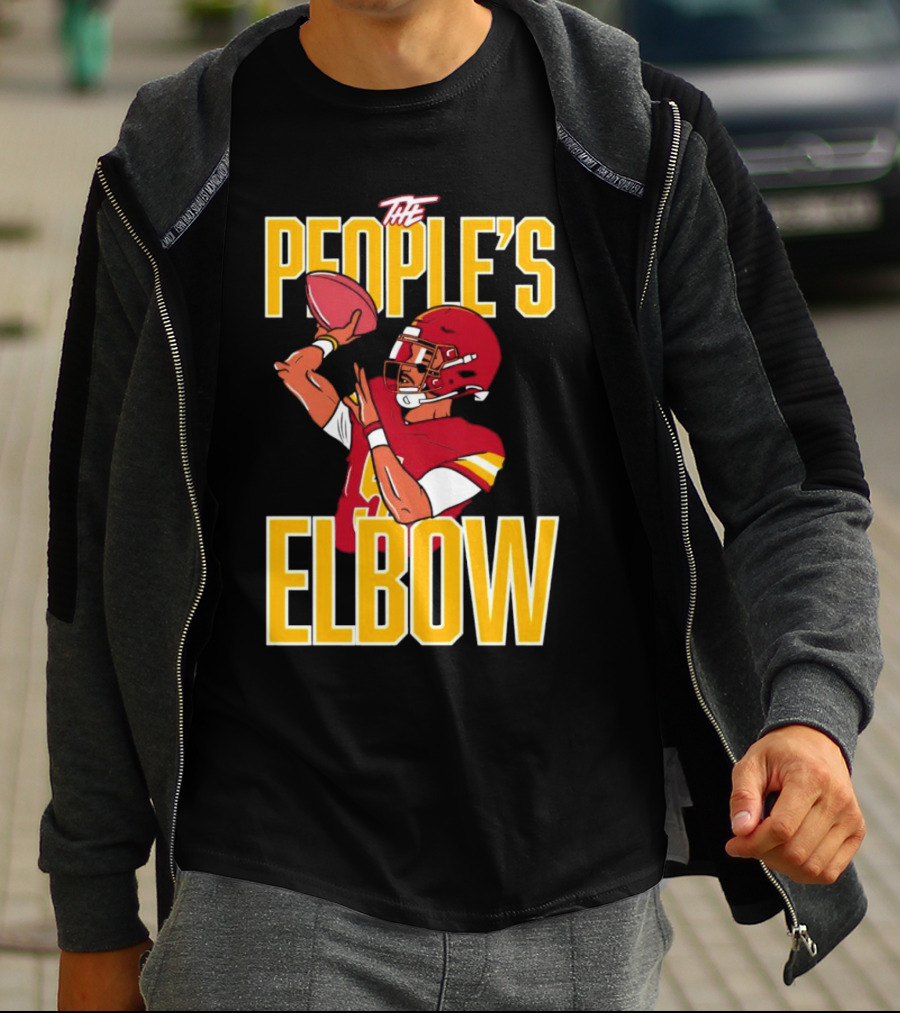 The People’s Elbow Washington Commanders Football Player Quarterback T-Shirt