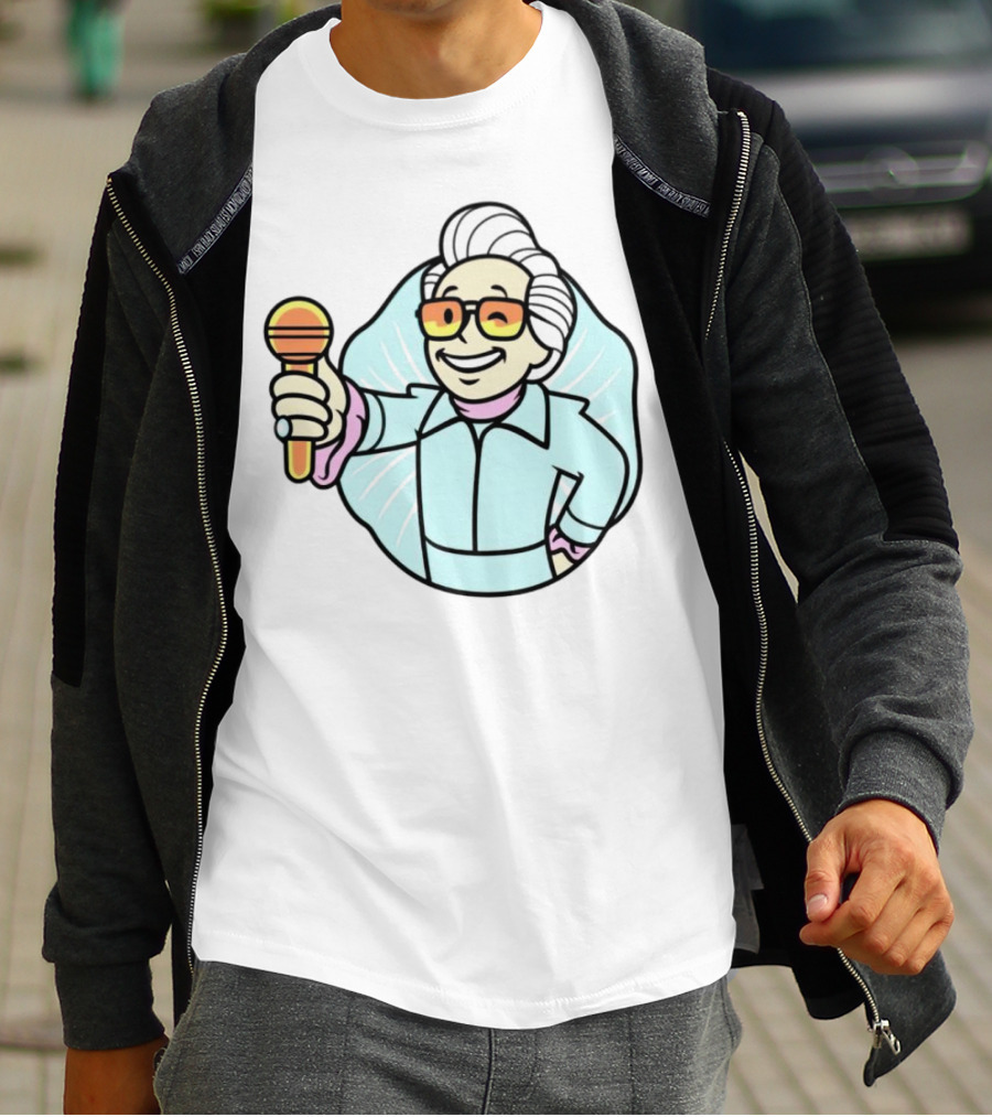 Vault Boy Elvis Microphone T-Shirt