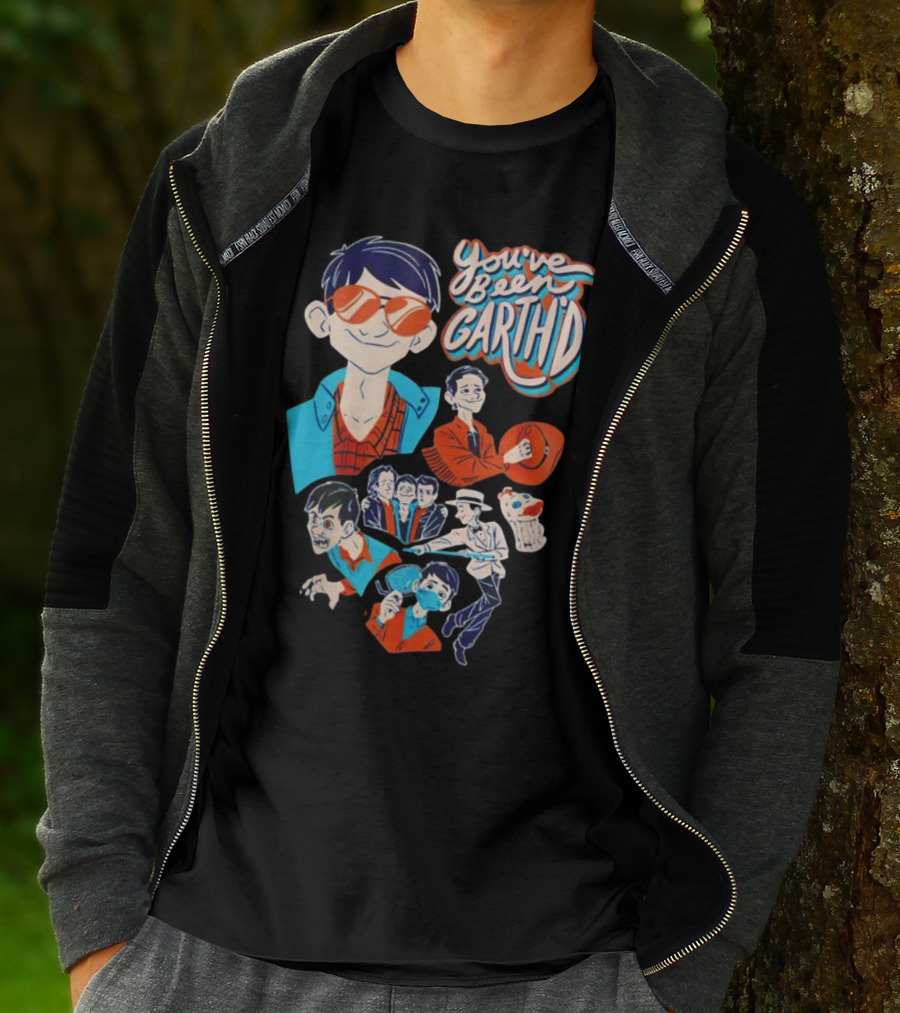 You've Been Garthd Cartoon Style Character Montage T-Shirt