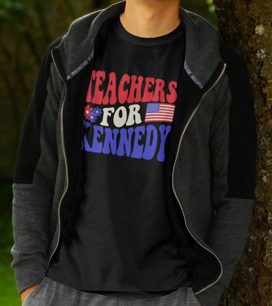 Teachers For Kennedy American Flag T-Shirt