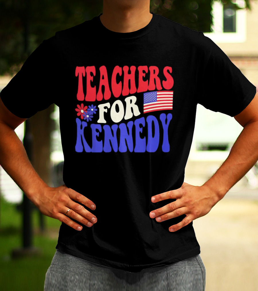 Teachers For Kennedy American Flag T-Shirt