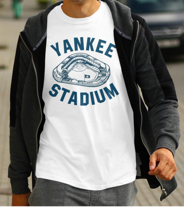 Yankee Stadium Baseball Illustration Yankees T-Shirt