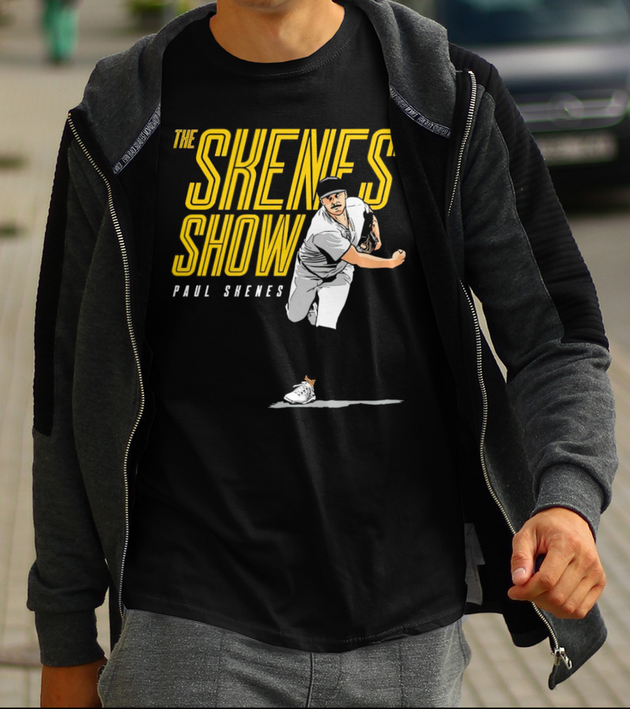 The Skenes Show Paul Skenes Pittsburgh Pirates Pitching Action T-Shirt