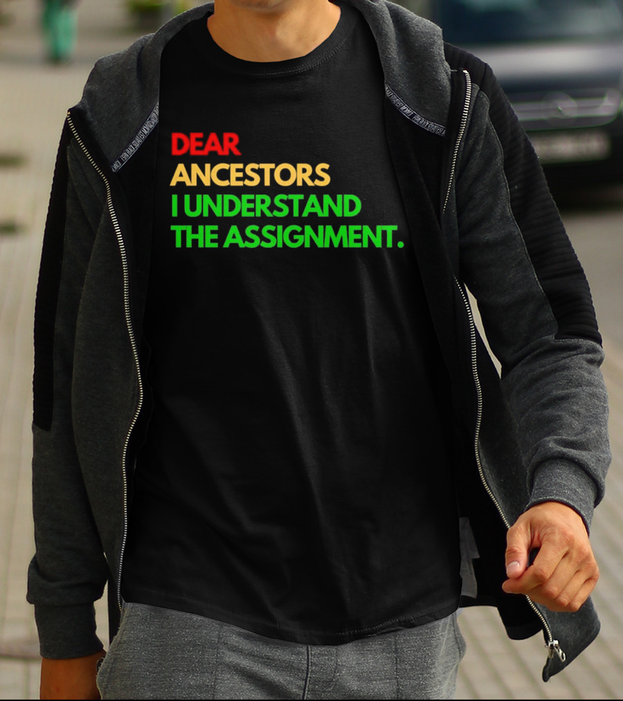 Dear Ancestors I Understand The Assignment T-Shirt