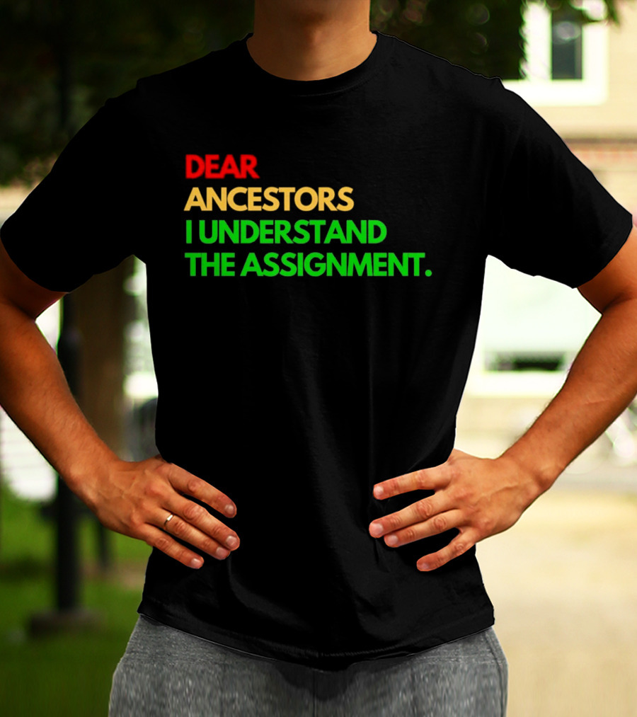 Dear Ancestors I Understand The Assignment T-Shirt