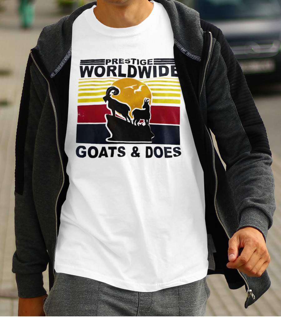 Prestige Worldwide Goats And Does Vintage Sunset T-Shirt
