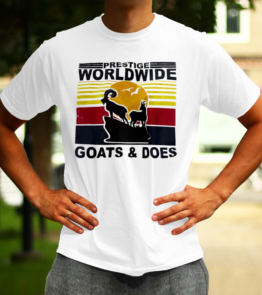 Prestige Worldwide Goats And Does Vintage Sunset T-Shirt