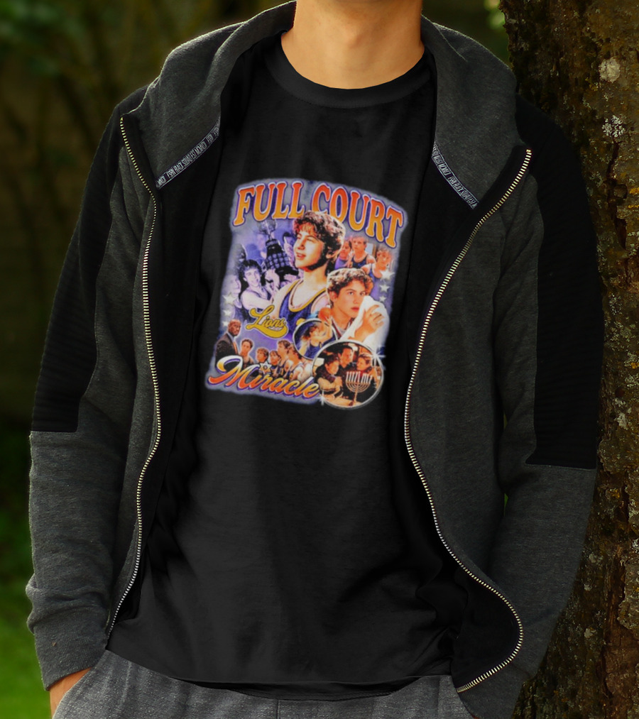 Full Court Miracle Lions Basketball Menorah T-Shirt
