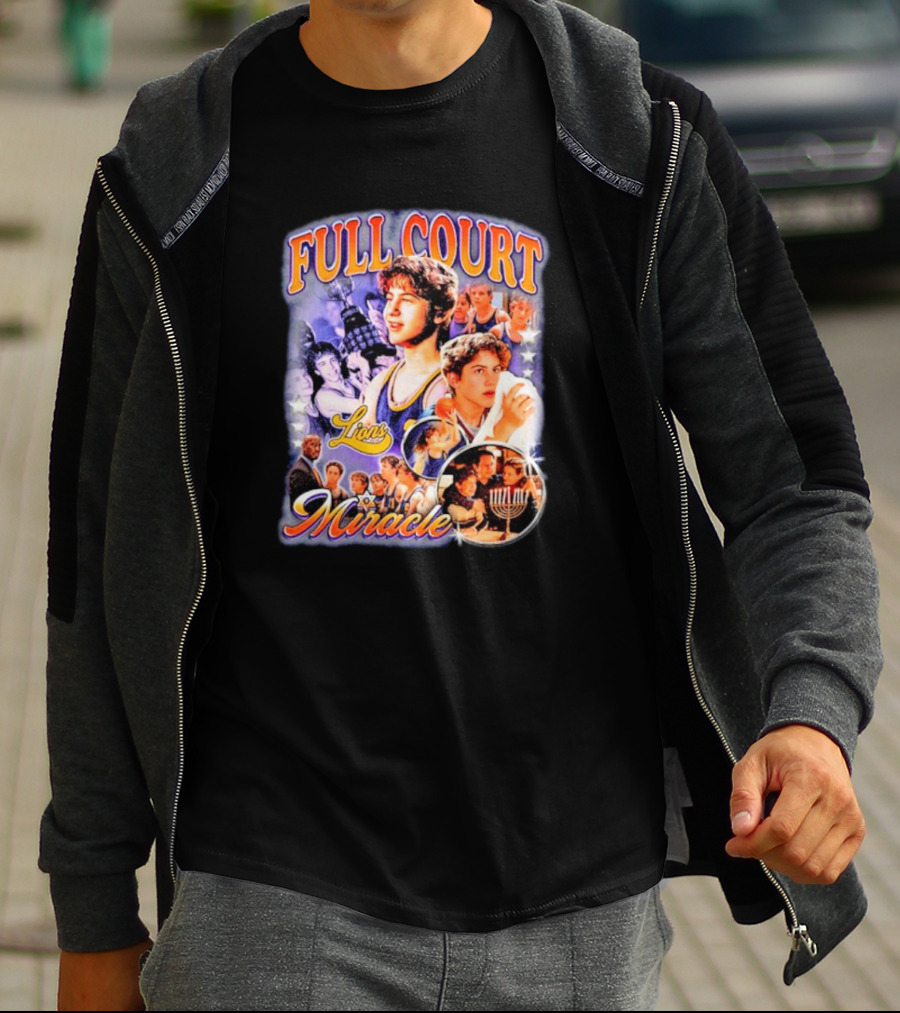 Full Court Miracle Lions Basketball Menorah T-Shirt