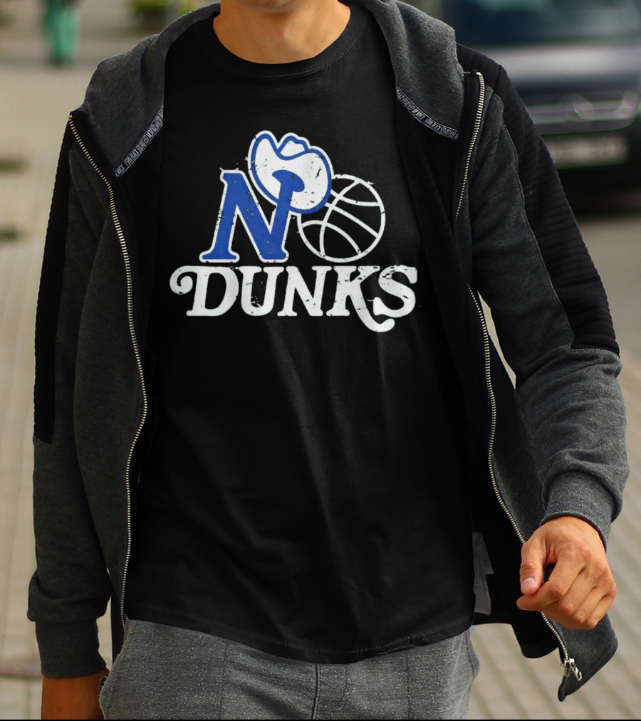 Dallas Mavericks No Dunks Cowboy Basketball T-Shirt