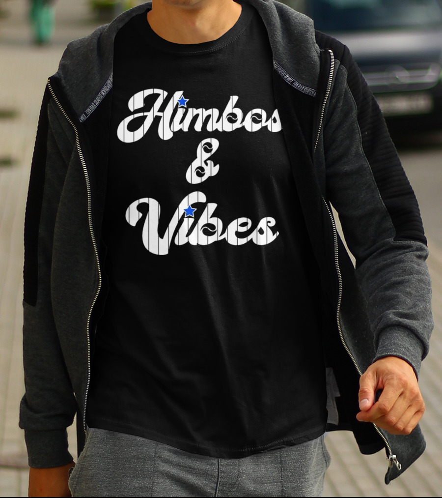 Himbos And Vibes Baseball Philadelphia Pinstripe Style With Stars T-Shirt