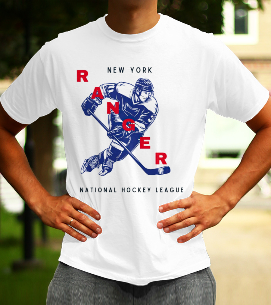 New York Ranger National Hockey League Vintage Player T-Shirt