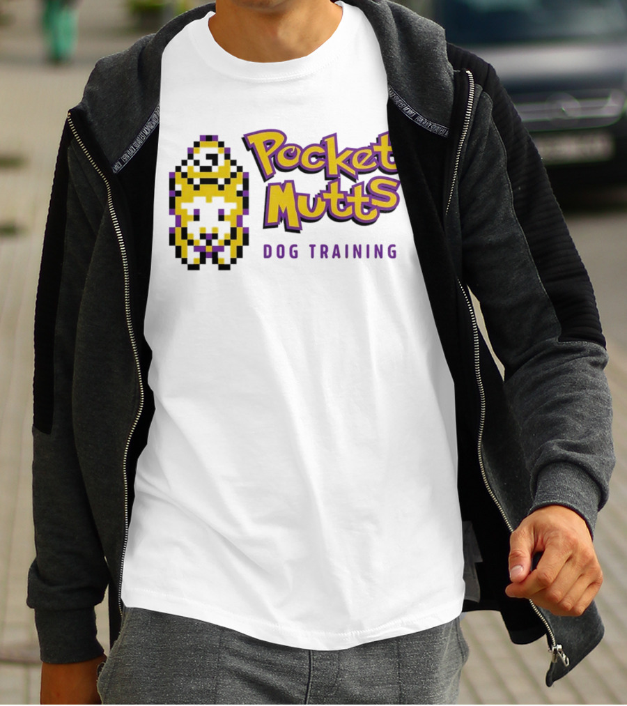 Pocket Mutts Dog Training Pixel T-Shirt