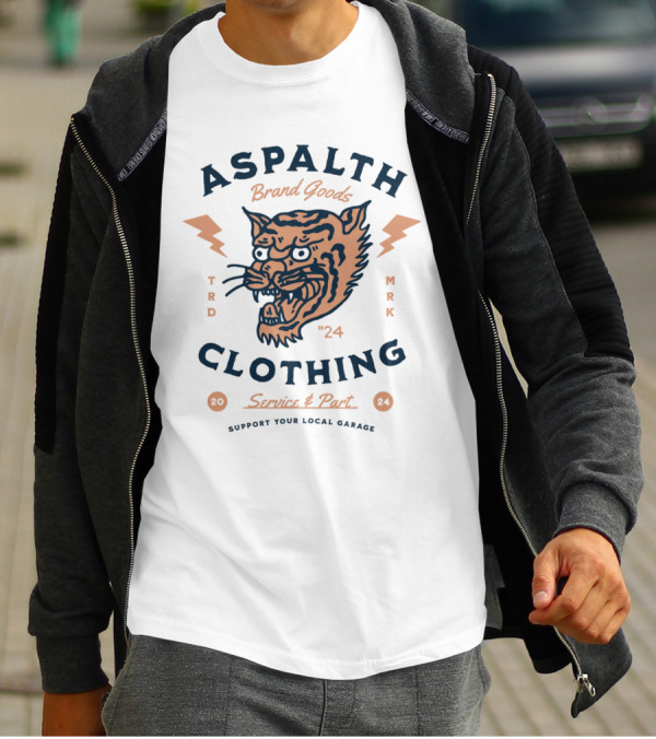 ASPALTH CLOTHING Brand Goods 24 Service And Part Supports Your Local Bodega TRD MRK T-Shirt