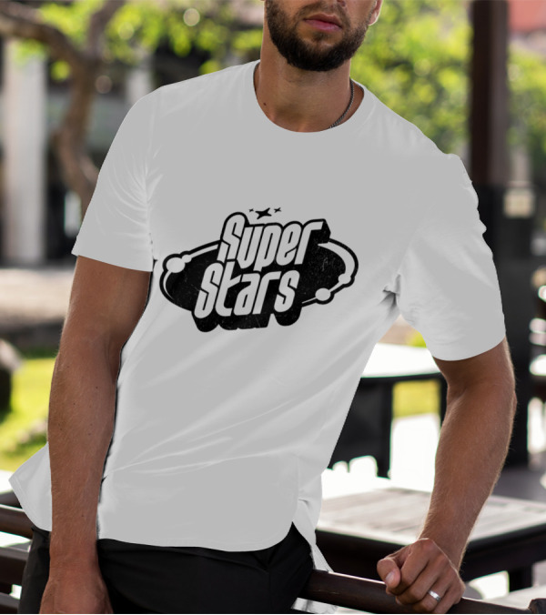 Super Stars Retro Galaxy Theme With Space Elements T-Shirt