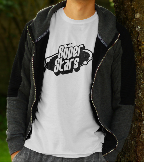 Super Stars Retro Galaxy Theme With Space Elements T-Shirt