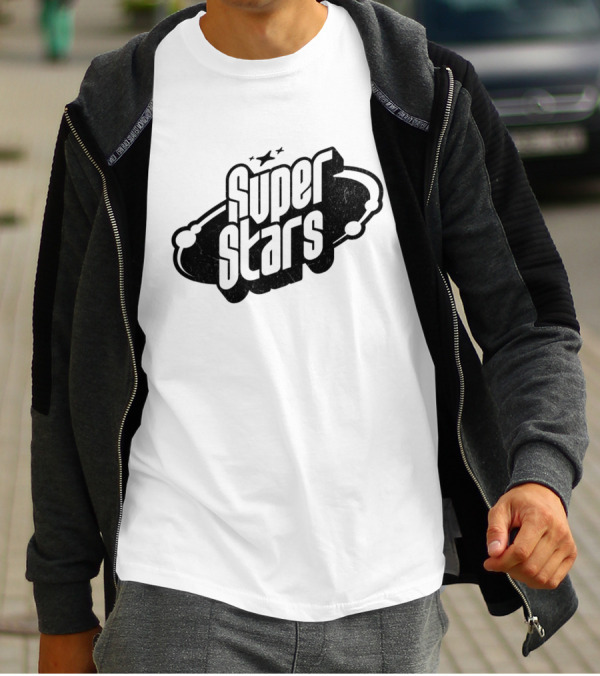 Super Stars Retro Galaxy Theme With Space Elements T-Shirt