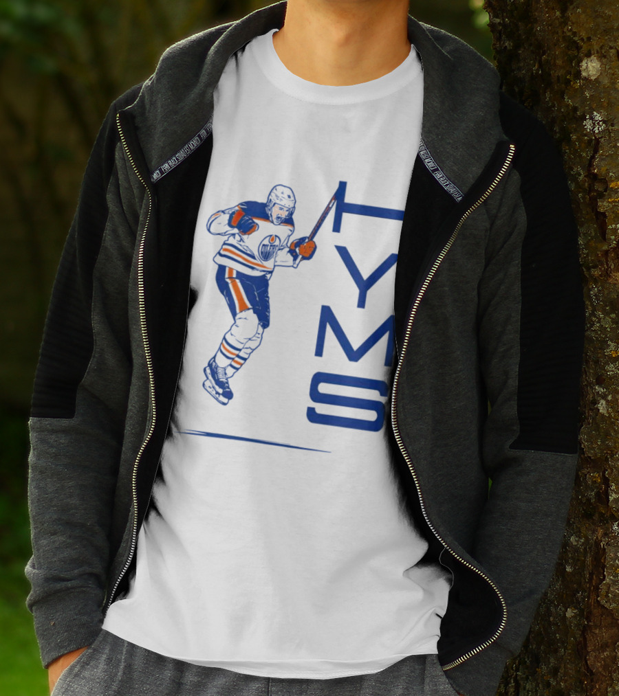 Zach Hyman Edmonton Oilers HYMS Hockey Player T-Shirt