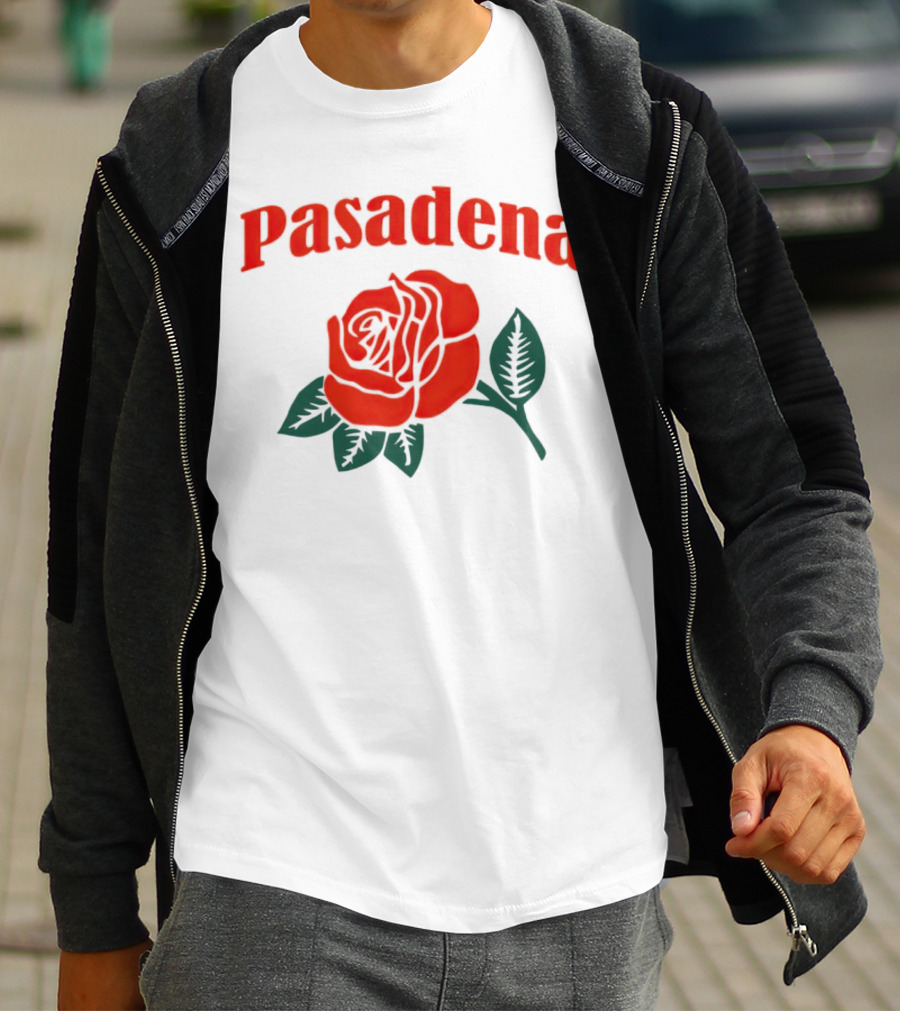 Pasadena Vintage Red Rose T-Shirt