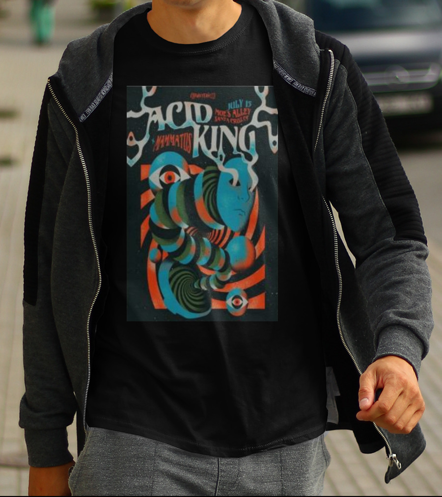 Acid King July 15 Moe's Alley Santa Cruz Mammatus T-Shirt