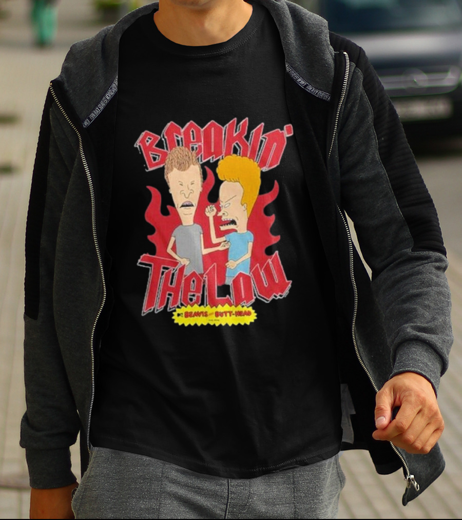 Beavis And Butt-Head Breakin The Law T-Shirt