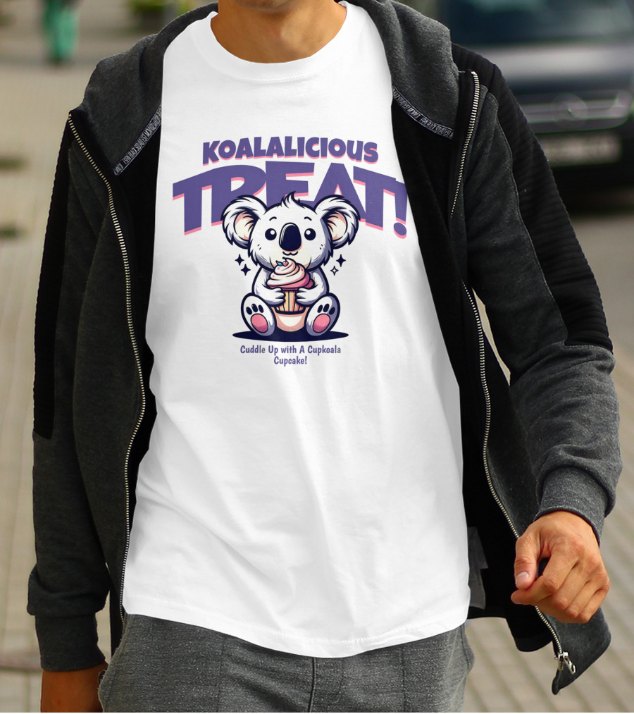 KOALALICIOUS TREAT Cuddle Up With A Cupkoala Cupcake T-Shirt