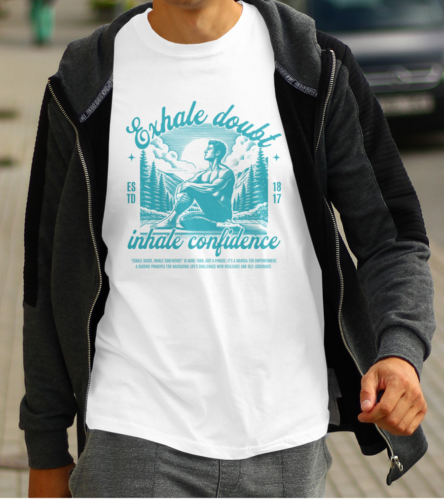 Exhale Doubt Inhale Confidence Mantra For Empowerment And Resilience 1817 T-Shirt