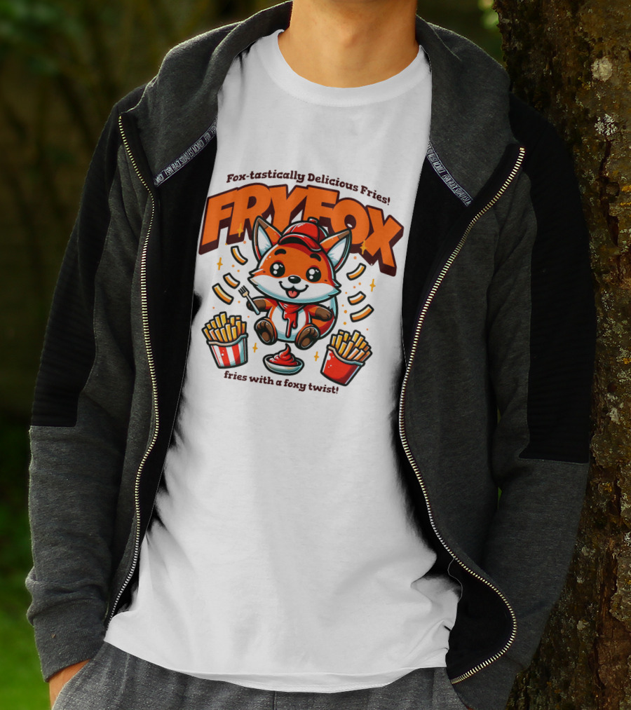 FRYFOX Fox-tastically Delicious Fries With A Foxy Twist T-Shirt