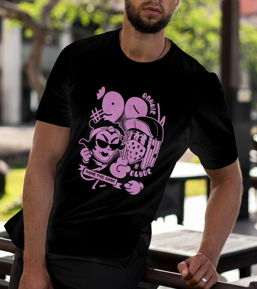 90 Bonnie And Clyde Grab The Cash T-Shirt