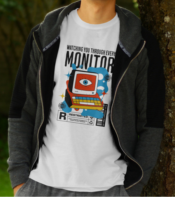 WATCHING YOU THROUGH EVERY MONITOR RESTRICTED T-Shirt