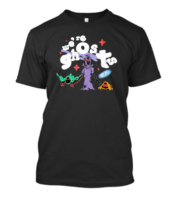 We're Ghosts Spooky Colorful Creatures With Chained Tree And Stars T-Shirt