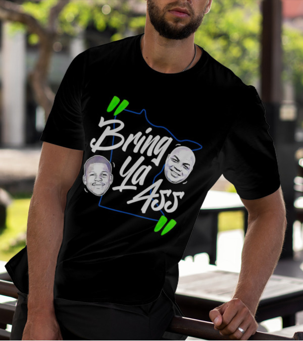 Anthony Edwards Charles Barkley Bring Ya Ass Minnesota Shape T-Shirt