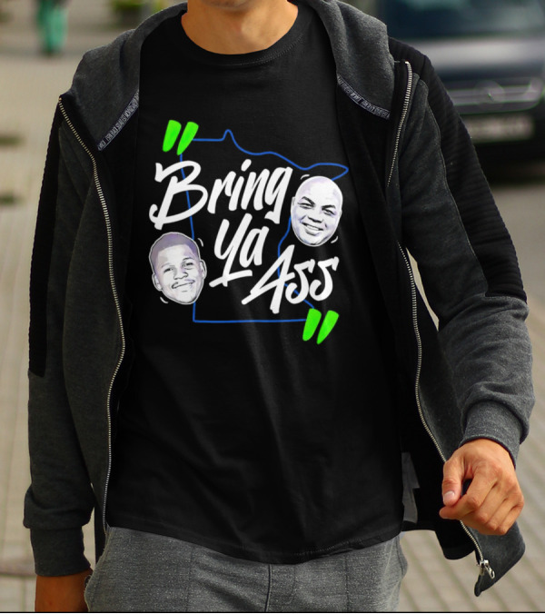 Anthony Edwards Charles Barkley Bring Ya Ass Minnesota Shape T-Shirt