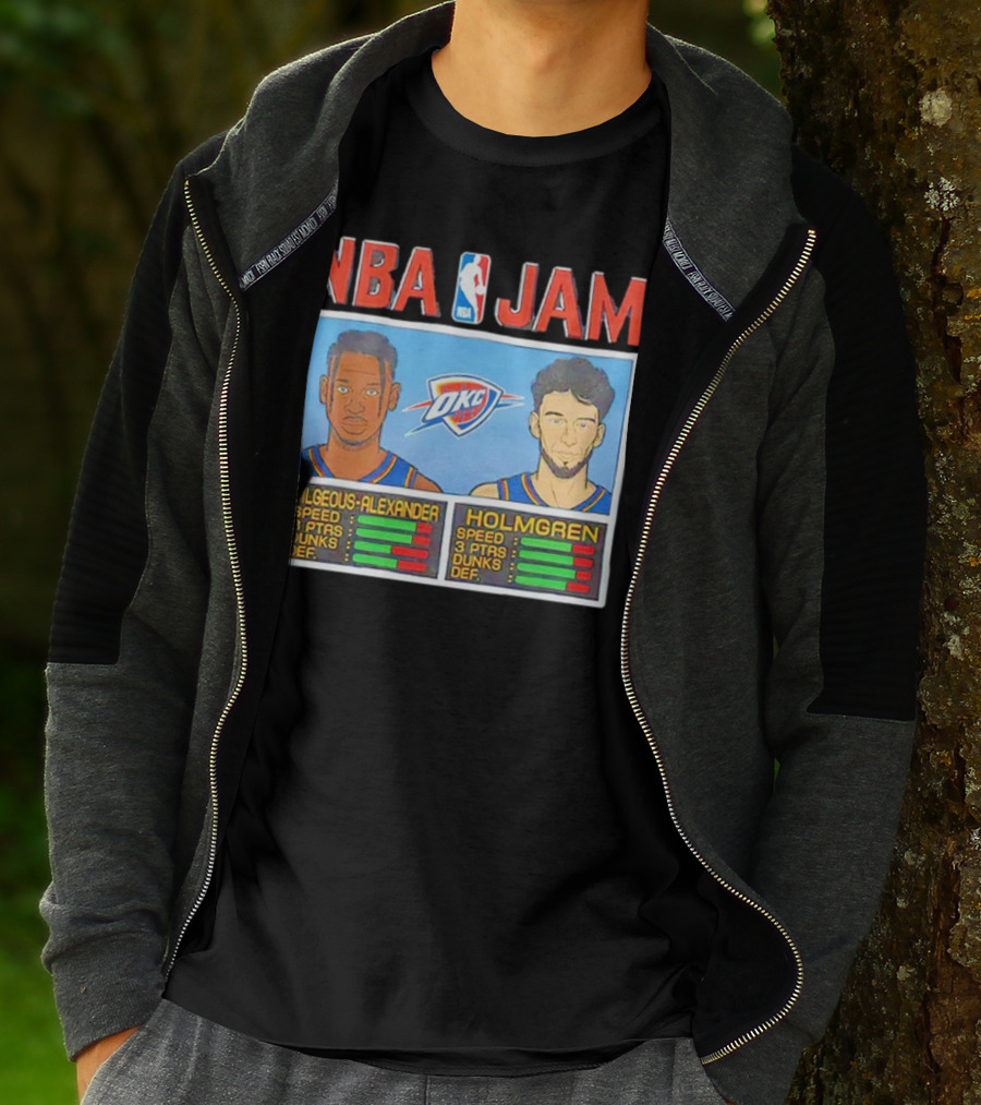 NBA Jam Shai Gilgeous-Alexander Chet Holmgren OKC Thunder T-Shirt