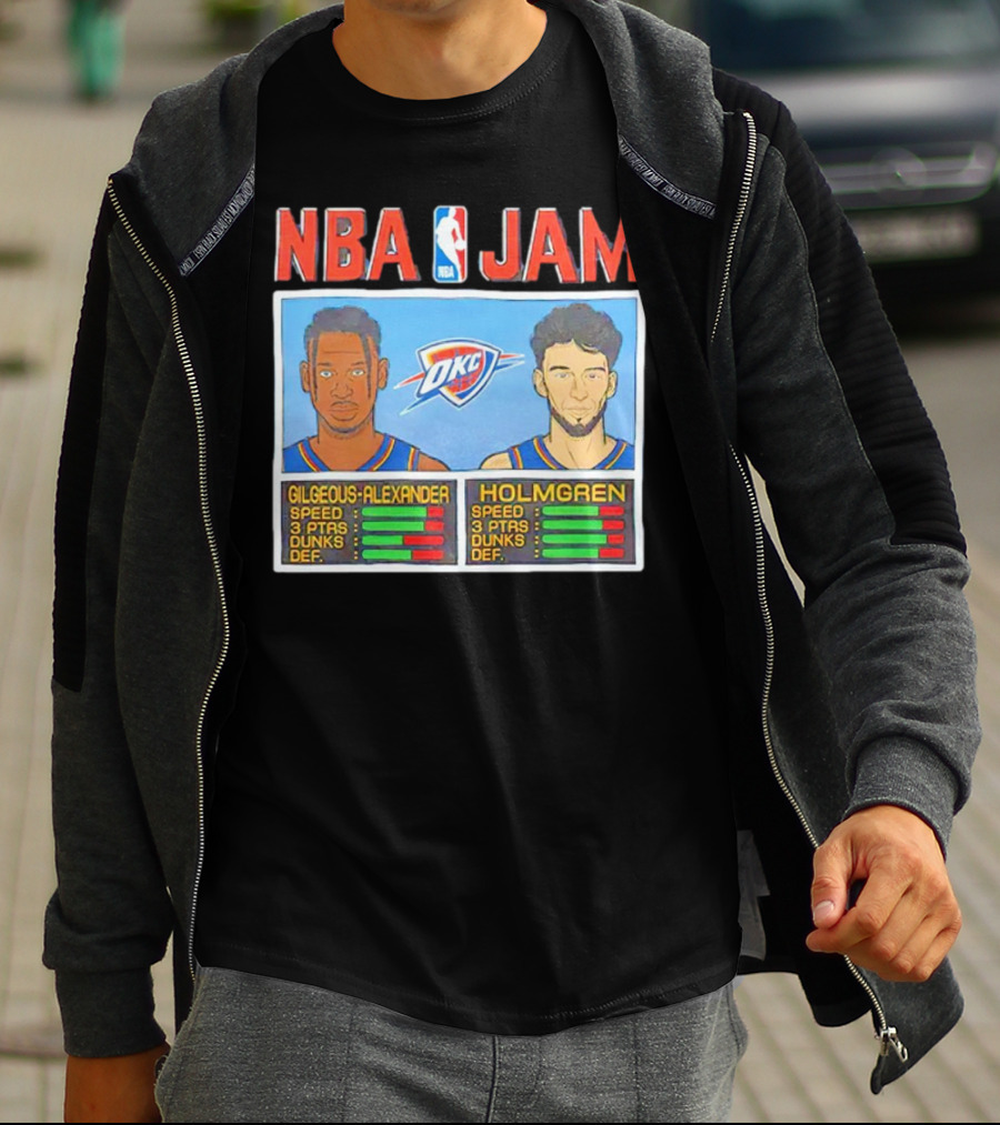 NBA Jam Shai Gilgeous-Alexander Chet Holmgren OKC Thunder T-Shirt