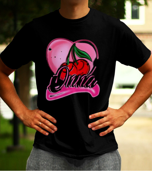 Onna Cherry Heart Pink T-Shirt