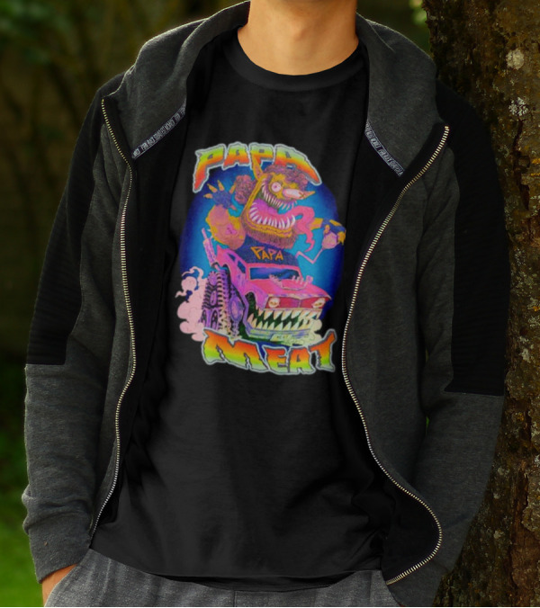 PAPA MEAT GRILLHOU5E MONSTER CAR T-Shirt