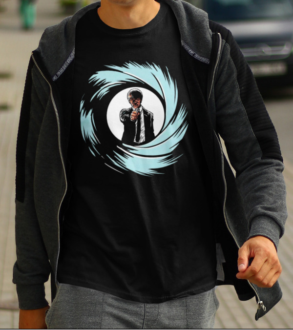 Jules Winnfield Agent BMF Bond Style Spiral T-Shirt