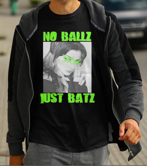 No Ballz Just Batz Bandana Girl Green X Eyes T-Shirt