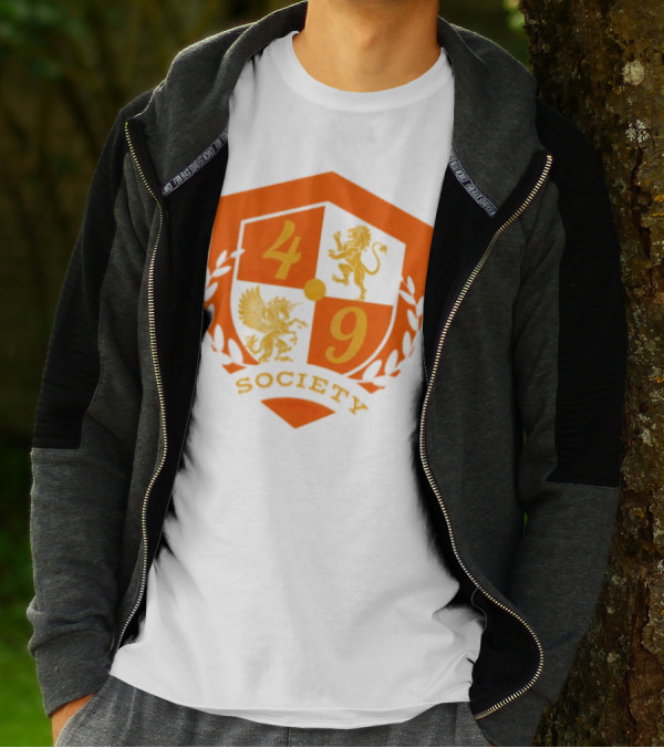 49 Society Crest With Heraldic Lion And Griffin Emblem T-Shirt