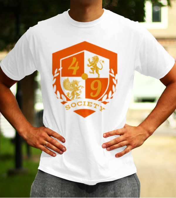 49 Society Crest With Heraldic Lion And Griffin Emblem T-Shirt