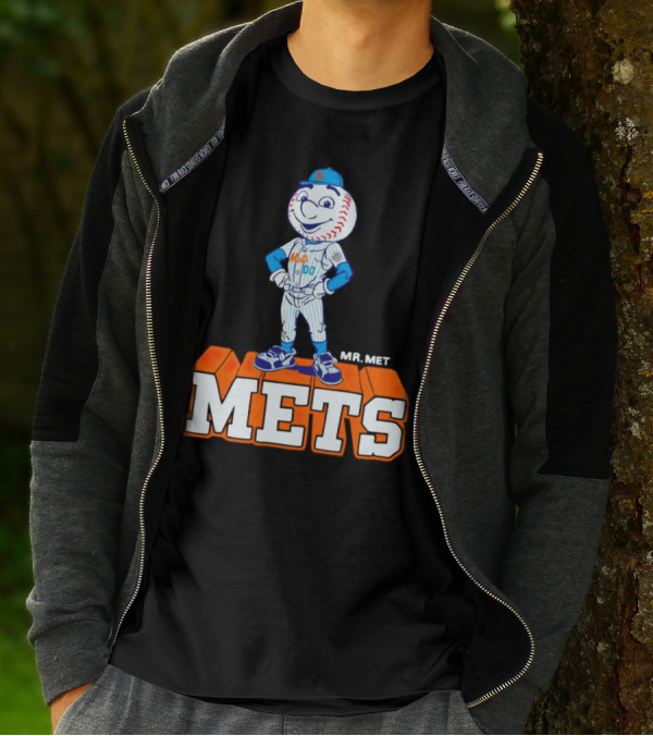 Mr Met New York Mets Baseball Mets Mascot T-Shirt
