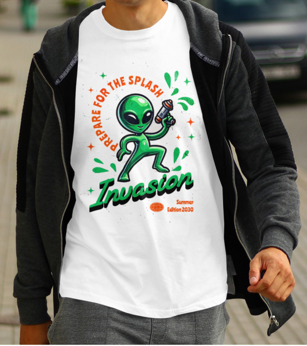Prepare For The Splash Alien Invasion Summer Edition 2030 T-Shirt