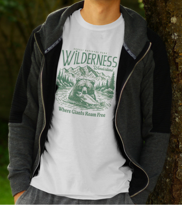 Denali National Park Wilderness Wonderland Where Giants Roam Free T-Shirt