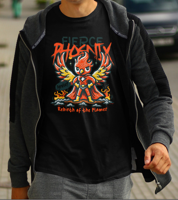 Fierce Phoenix Rebirth Of The Flames T-Shirt