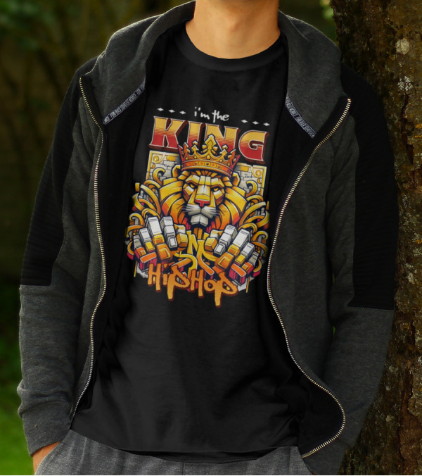 I'm The King Hip Hop Lion With Crown And Fists T-Shirt