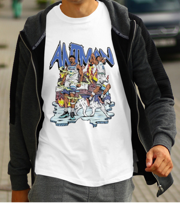 ANTMAN Basketball Wolves Dynamic Duo On The Court T-Shirt