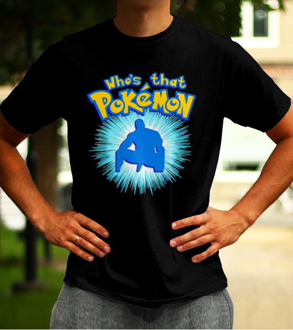 Who's That Pokémon Barry Wood Silhouette Burst T-Shirt